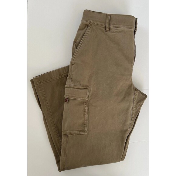 LL Bean Cargo Pants Mens 35x29 BeanFlex Classic Fit Brown Pockets Outdoor - Picture 13 of 13